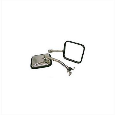 Rugged Ridge Side Mirror Kit (Stainless Steel) - 11005.06
